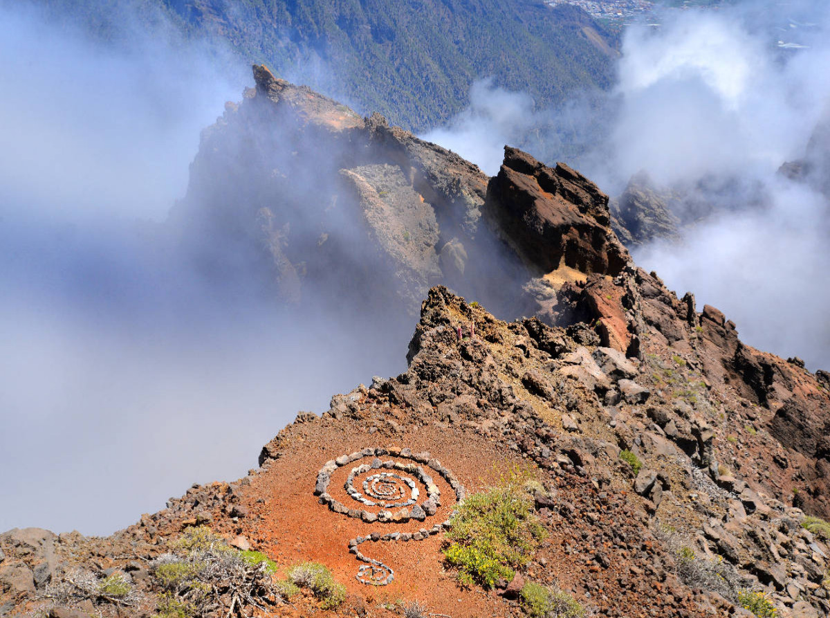 Spirale auf dem Roque de los Muchachos