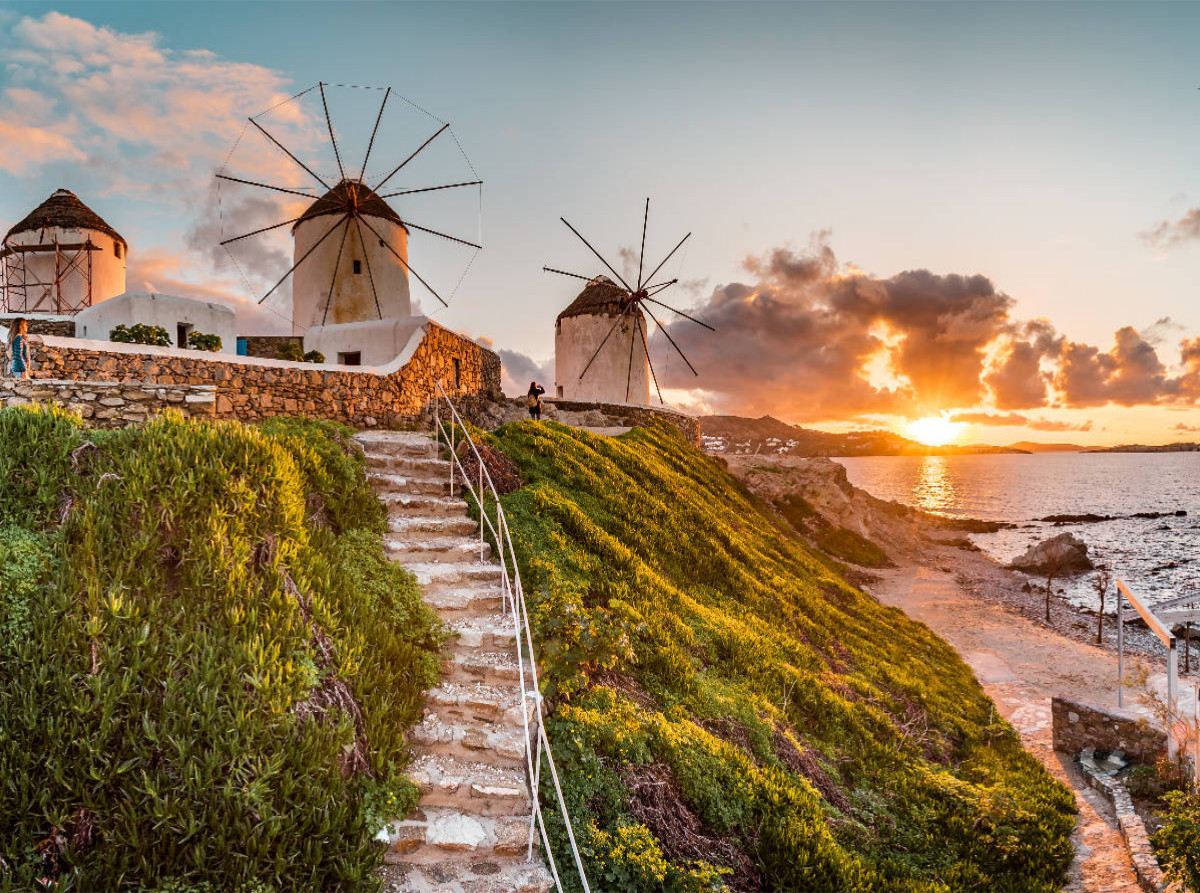 Mykonos Windmühlen