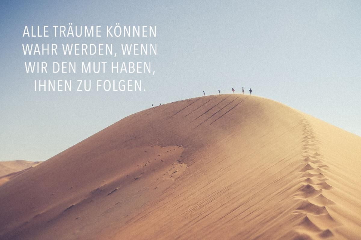 Ein Motiv aus dem Kalender Träume - Motivationssprüche für Dich