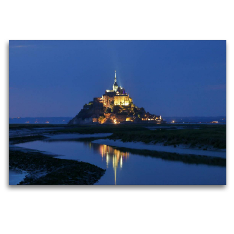 Mont Saint Michel bei Nacht