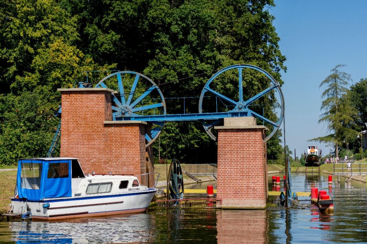 Fahrt auf dem Oberländischen Kanal