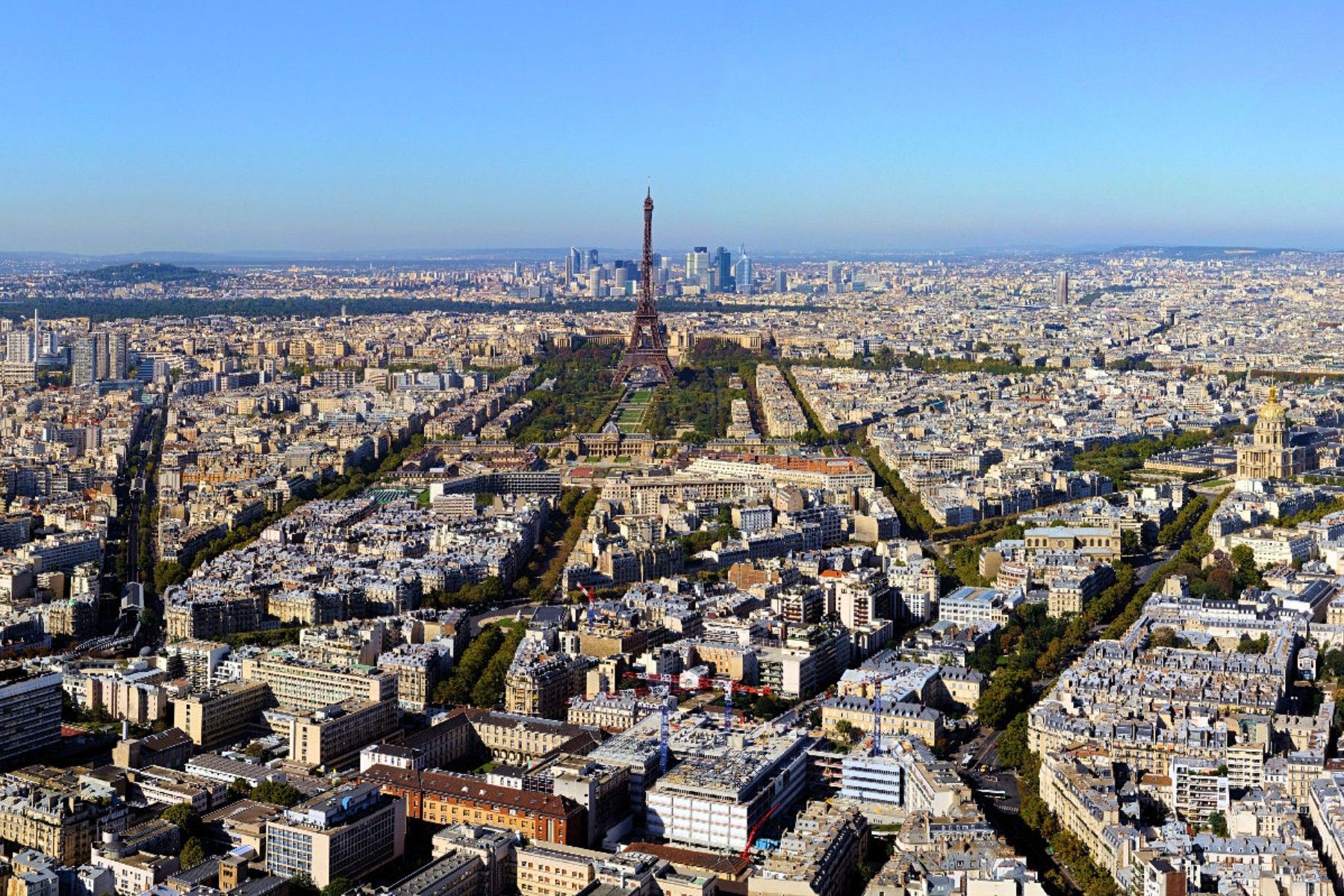 Paris aus der Vogelperspektive