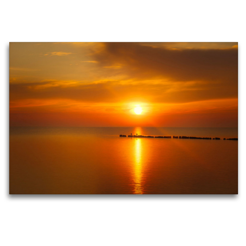 Sonnenuntergang auf der Insel Rügen