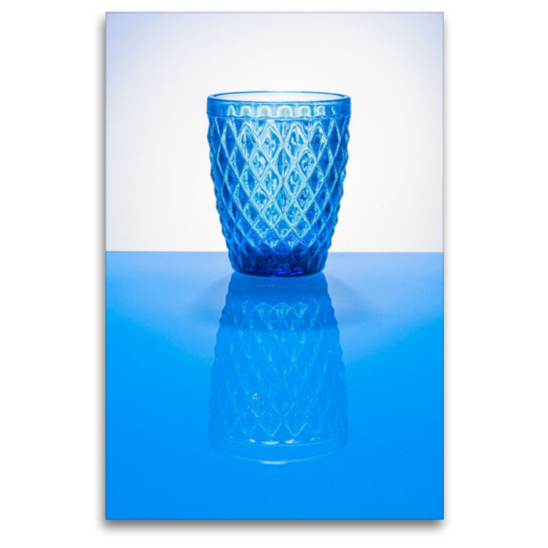 Glas in Blau