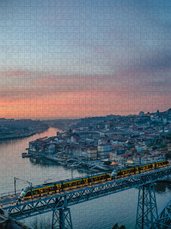 Ponte Luis I im Abendrot