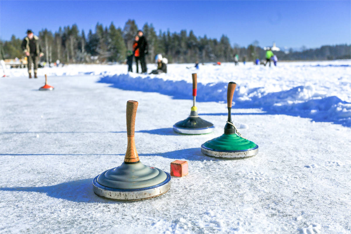 Eisstockschießen auf dem Kirchsee