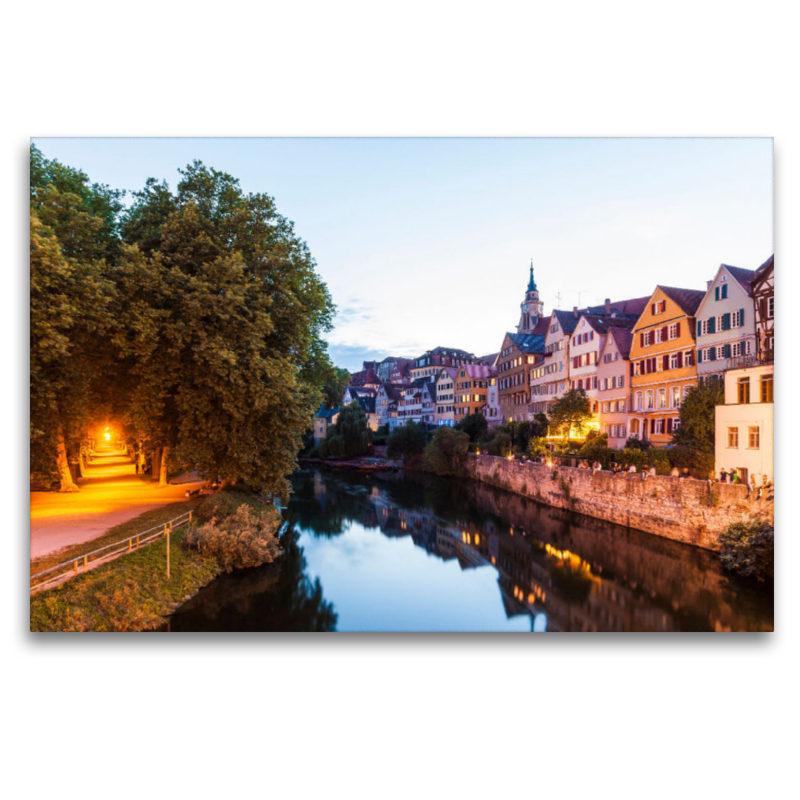 Malerisches Tübingen in der Abenddämmerung