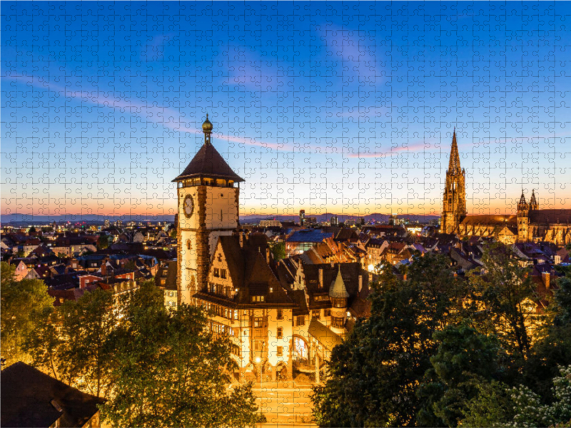 Freiburg im Breisgau im Abendlicht