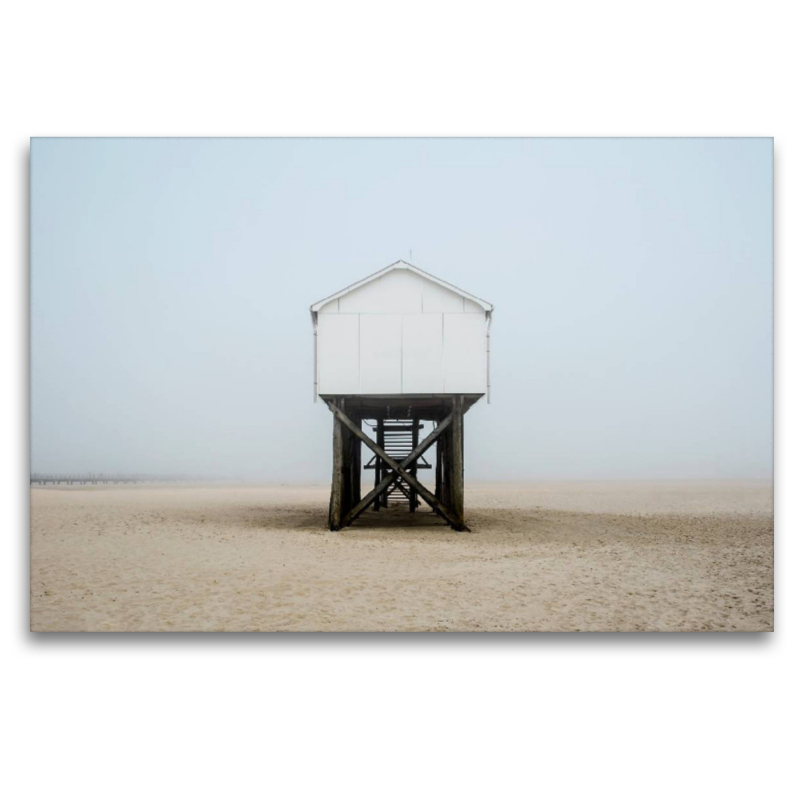 Pfahlbau am Strand von St. Peter-Ording / Bad