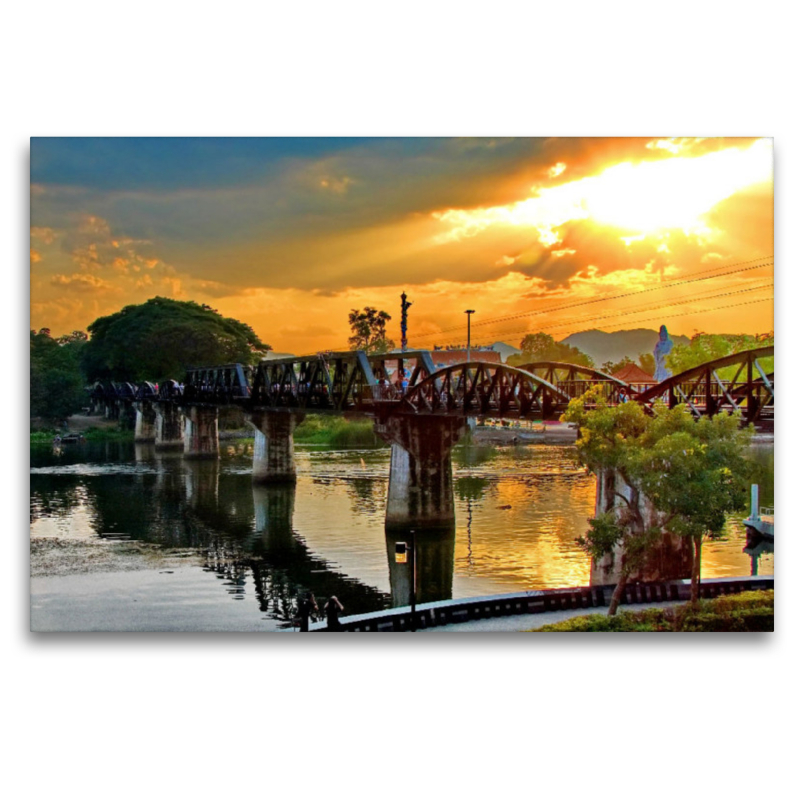 Die Brücke am Kwai in Kanchanaburi, Thailand