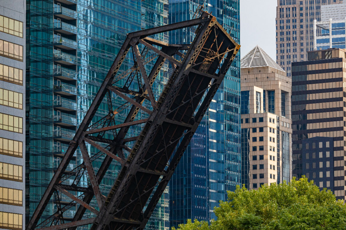 Zugbrücke in Chicago