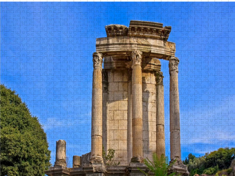 Tempel der Vesta auf dem Forum Romanum in Rom