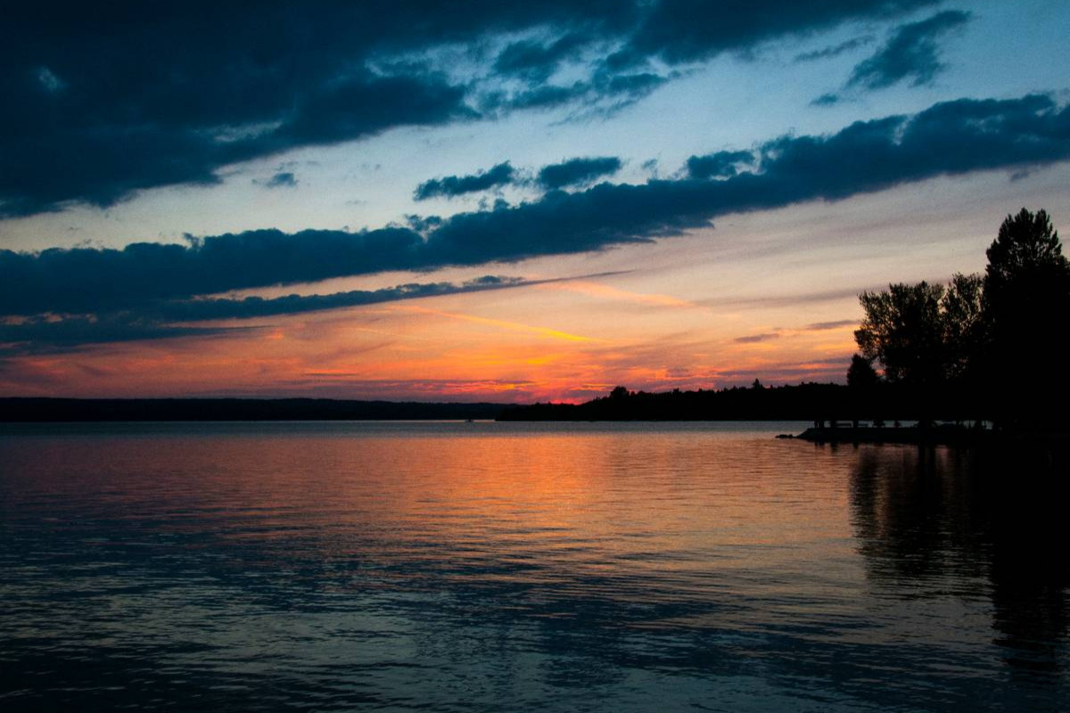 Abendrot am Ammersee