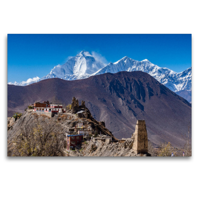 Kloster Dzong mit Dhaulagiri