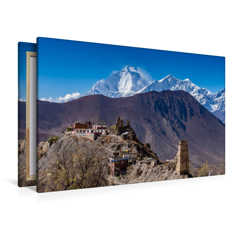 Kloster Dzong mit Dhaulagiri