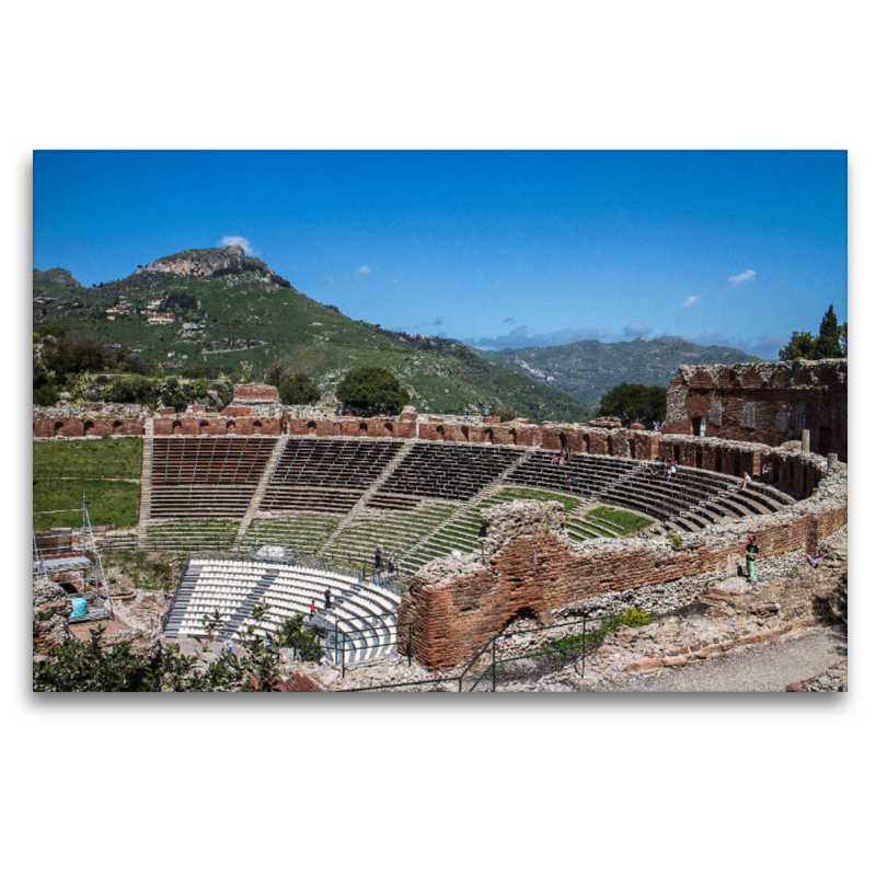 Zuschauertribühne des antiken Theaters von Taormina