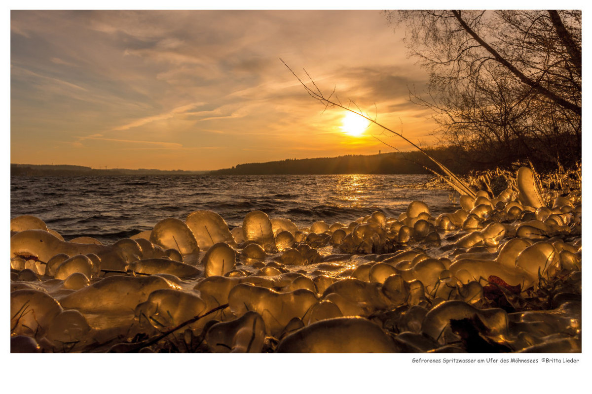 Eislandschaft am Möhnesee