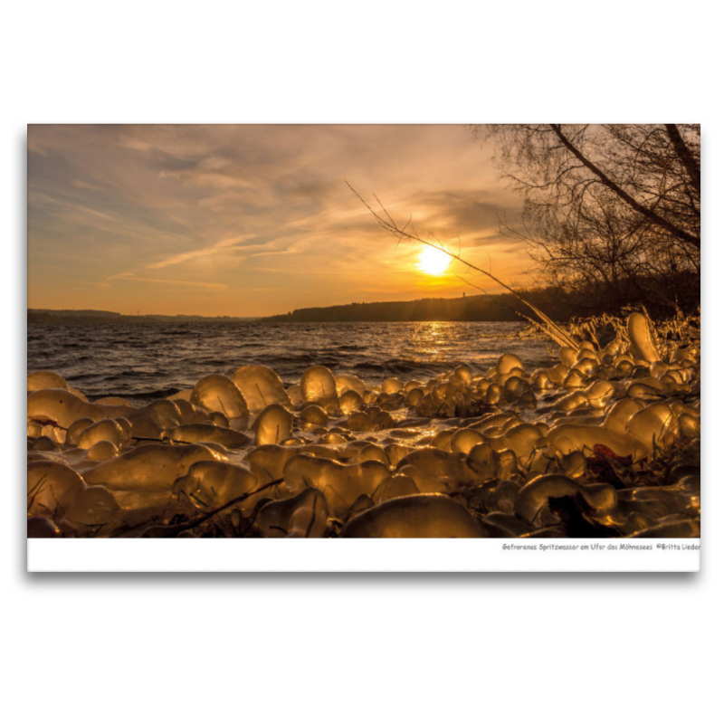 Eislandschaft am Möhnesee