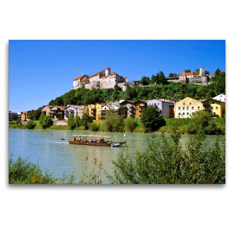 Salzach mit Altstadt und Burg