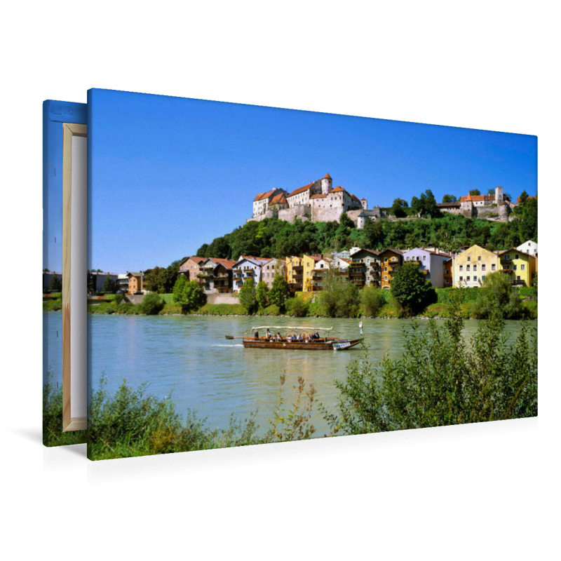 Salzach mit Altstadt und Burg