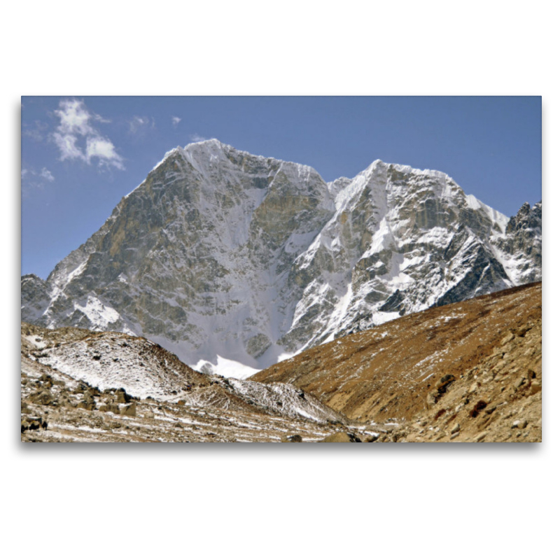 Der Taboche (6501 m) zwischen Dughla und Lobuche in 4900 m Höhe