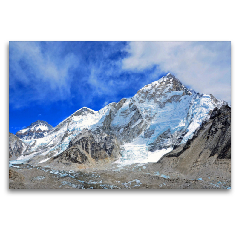 Von links Changtse (7543 m), Everest Westschulter (7268 m) und Nuptse (7861 m) beim Abstieg vom Kala Patthar