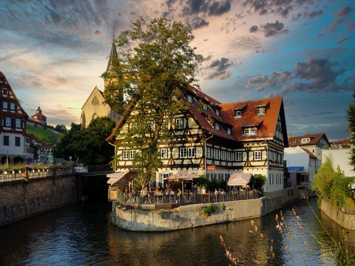 Alte Zimmerei an der Agnesbrücke in Esslingen a.N.