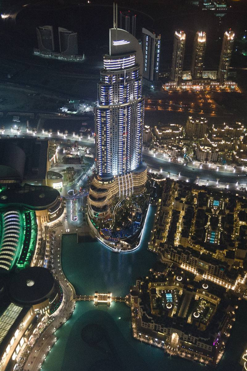 Blick aus 456 m vom Burj Khalifa