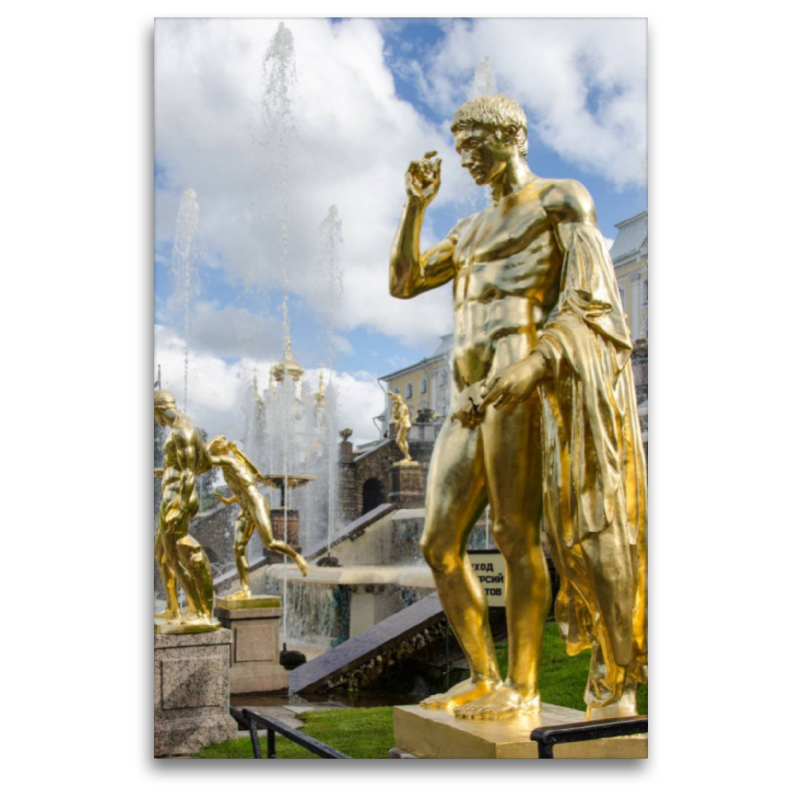 Peterhof: Statuen aus Gold