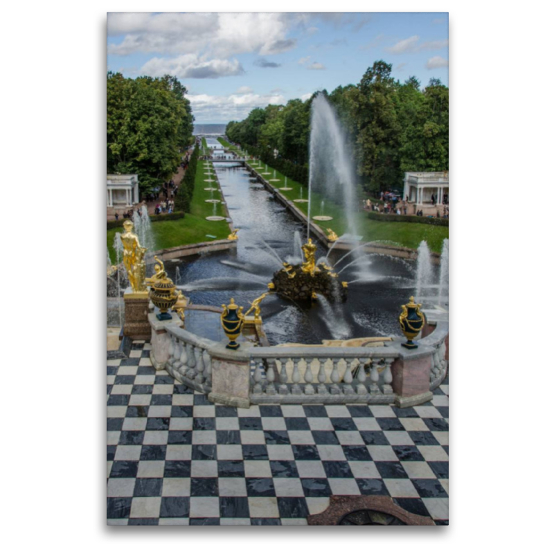 Peterhof: Großer See-Kanal und Fontänen-Allee