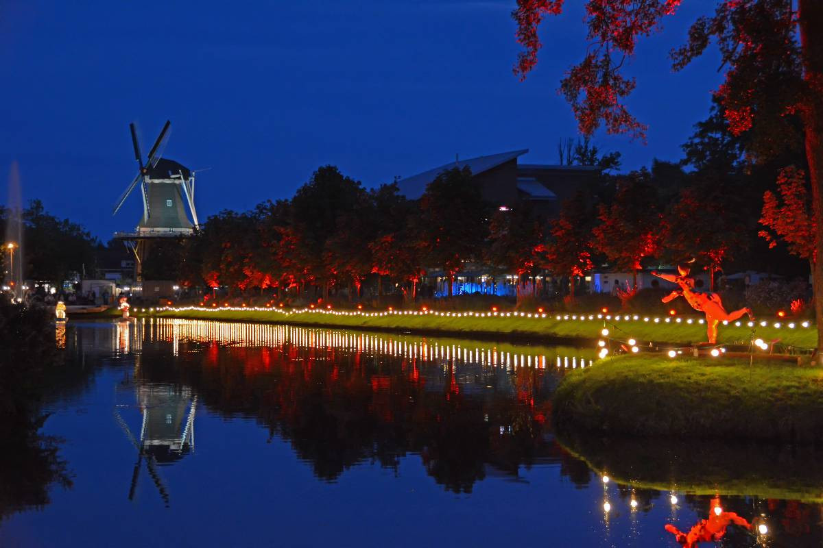 Im Stadtpark bei Nacht