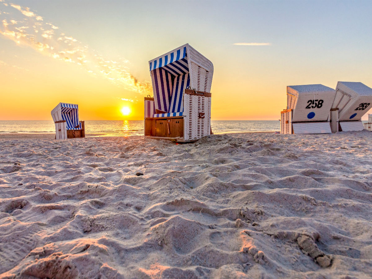 Sonnenuntergangsstimmung am Meer