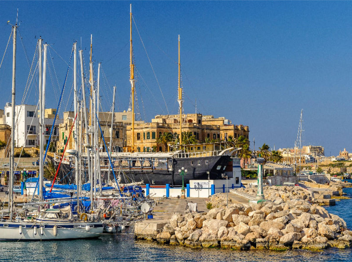 Segelboote in der Msida Yacht Marina