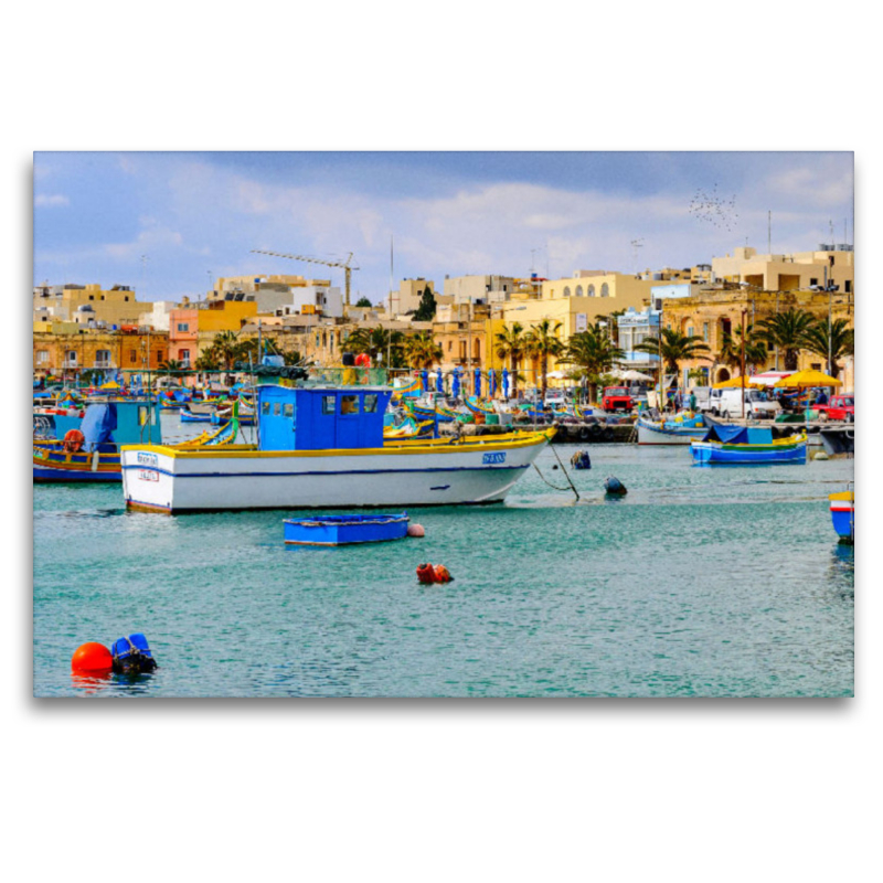 Traditionelle Fischerboote im Hafen von Marsaxlokk