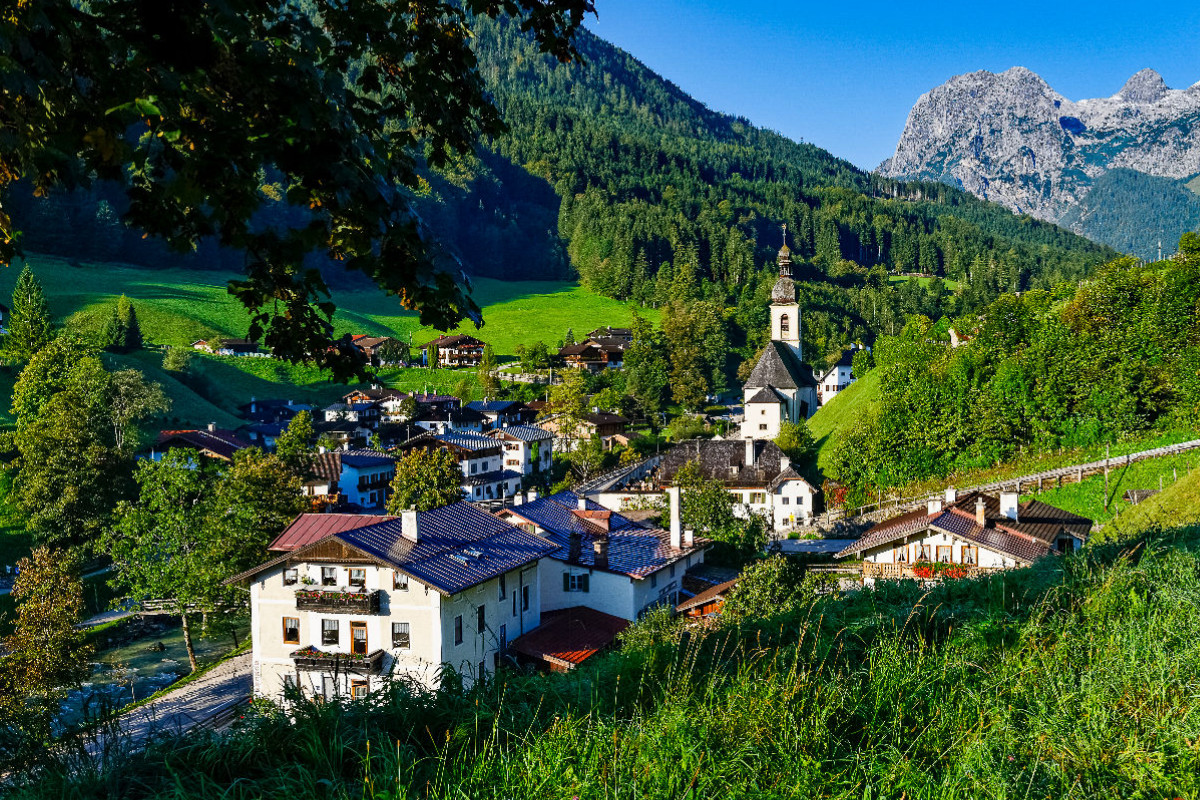 Blick auf den Ort Ramsau