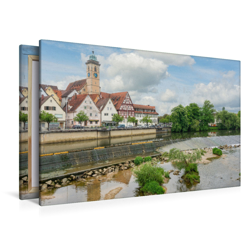 Blick über den Neckar auf Nürtingen