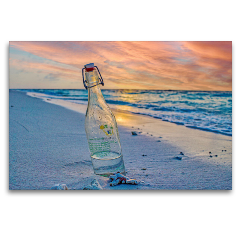 Flasche am Strand