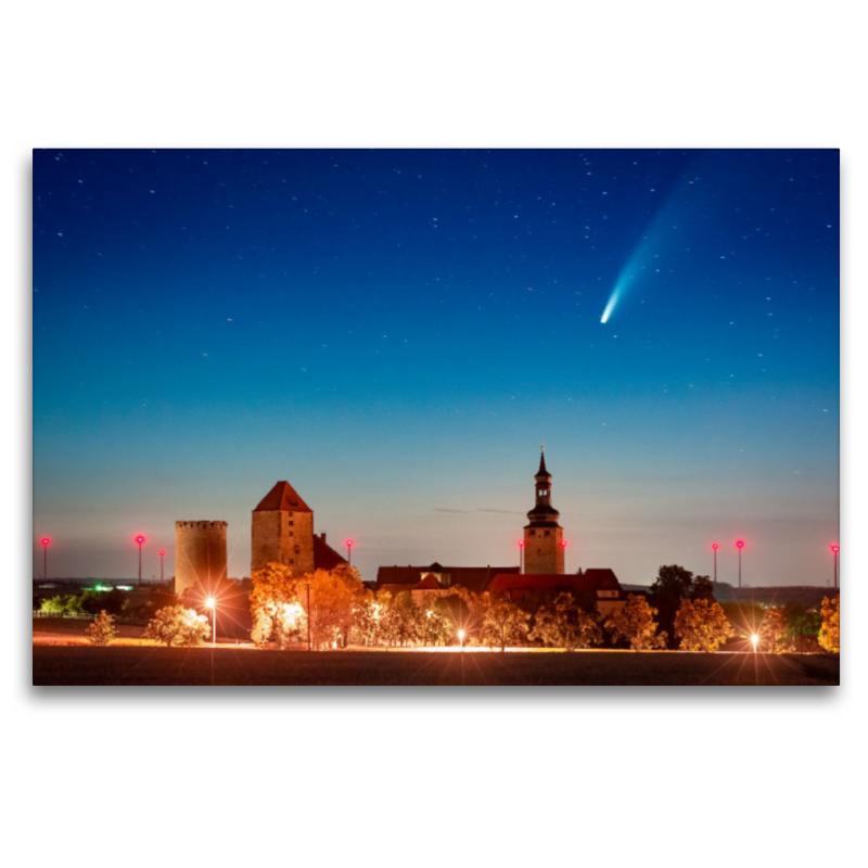 Burg Querfurt mit Komet