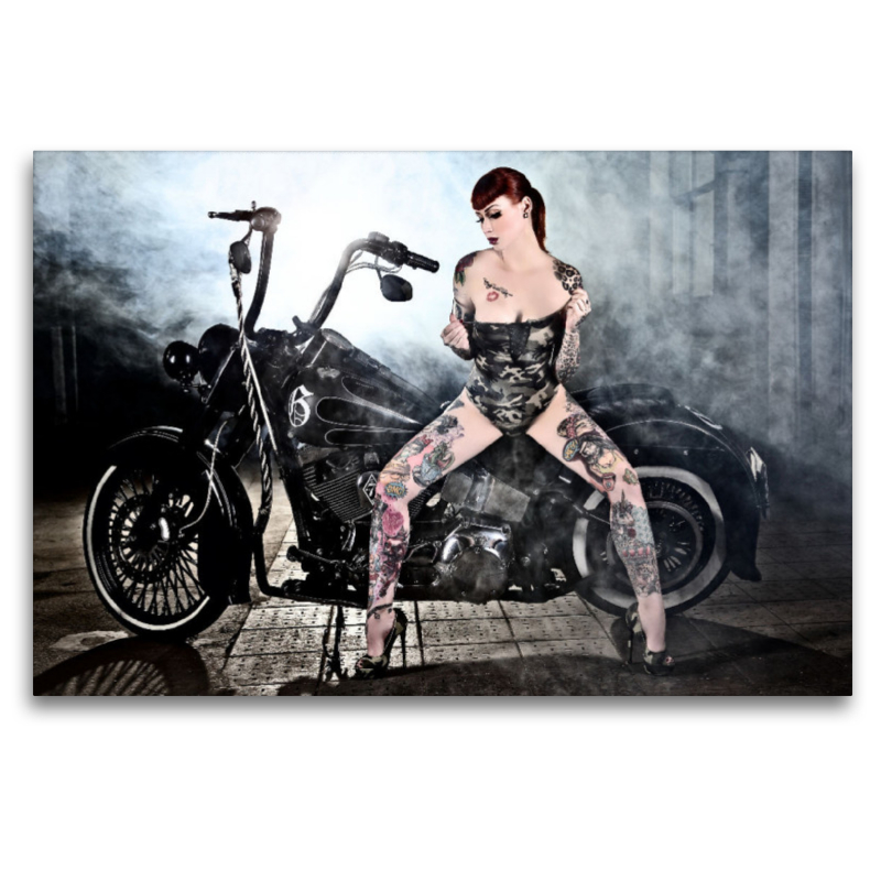 FLSTN Softail Deluxe Bj.05 mit Wildcat_Ink Sexy