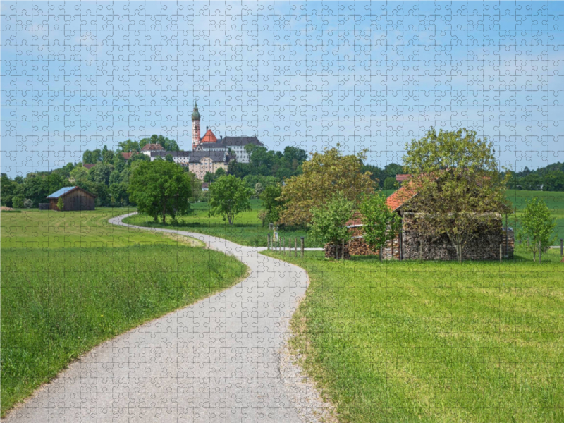 Wanderweg zum Kloster Andechs