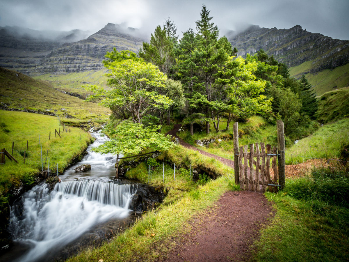 Panoramabild Kunoy Park Färöer Inseln