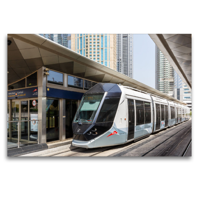 Dubai Tram in den Vereinigten Arabischen Emiraten