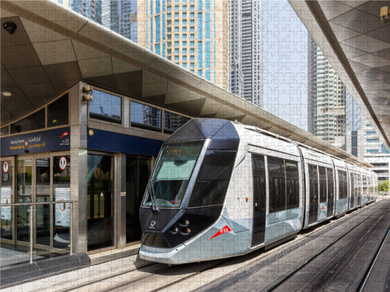 Dubai Tram in den Vereinigten Arabischen Emiraten