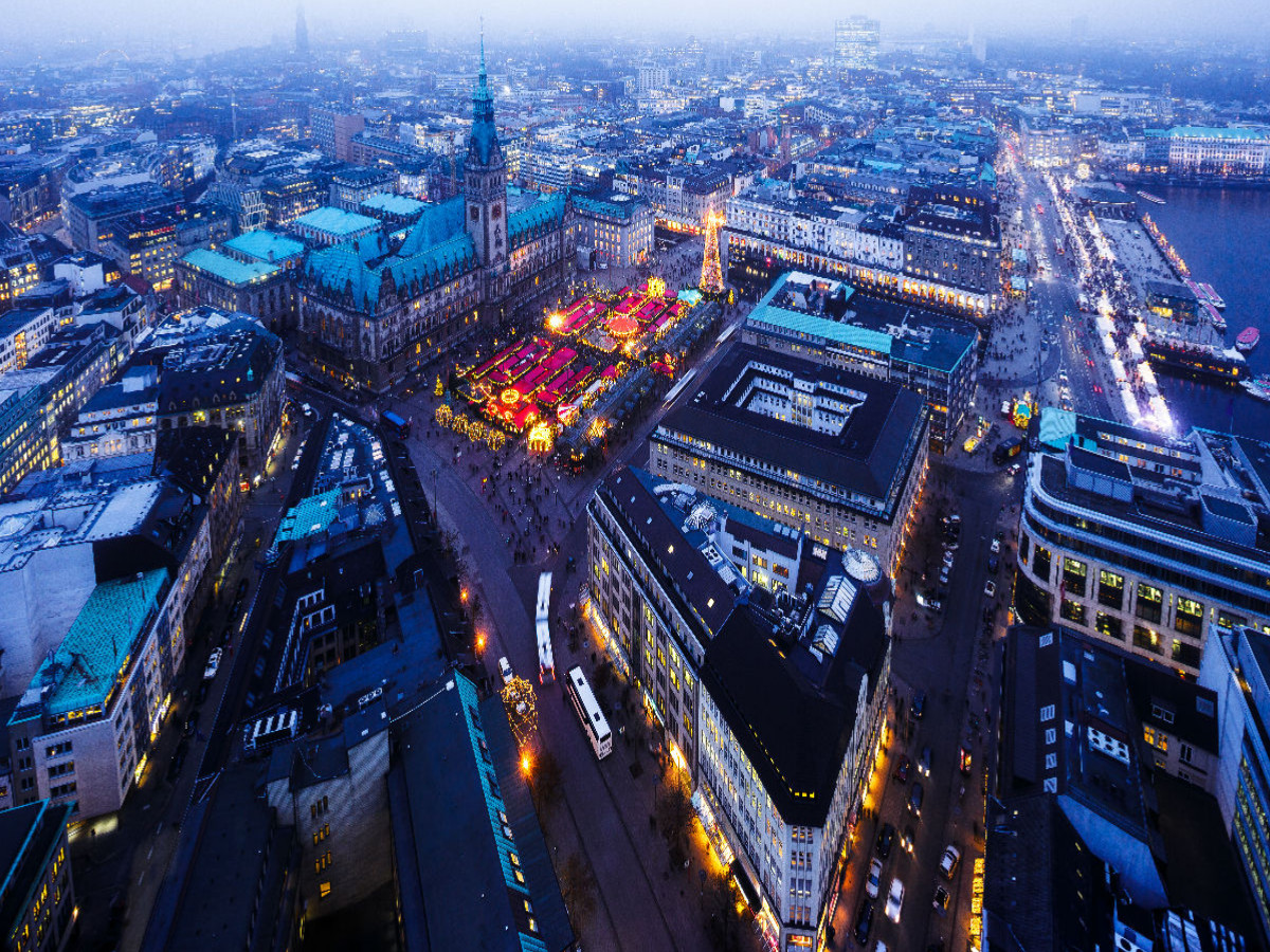 Hamburger Innenstadt im Advent