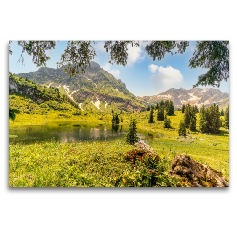 Körbersee - schönster Platz Österreichs - im Hintergrund die Braunarlspitze.