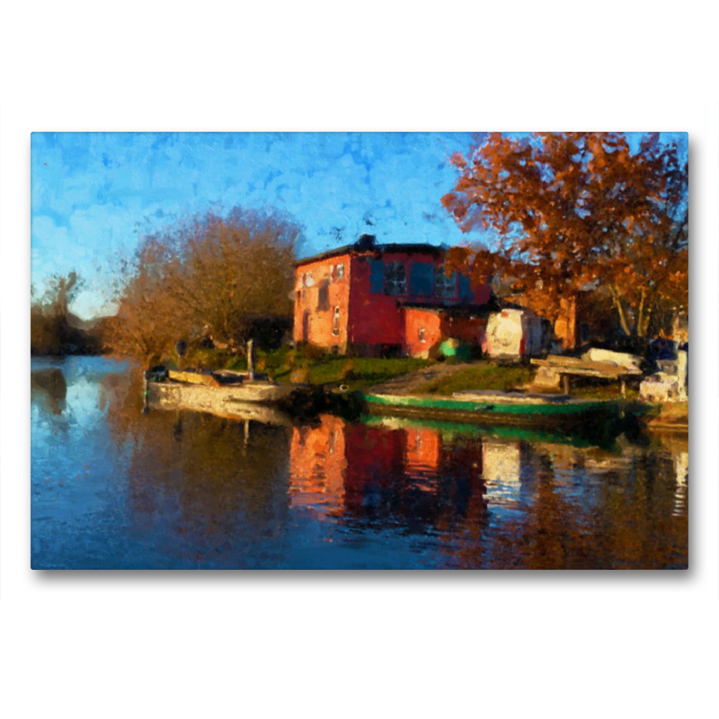 Gehöft des Fischers am Gülper See im Havelland.