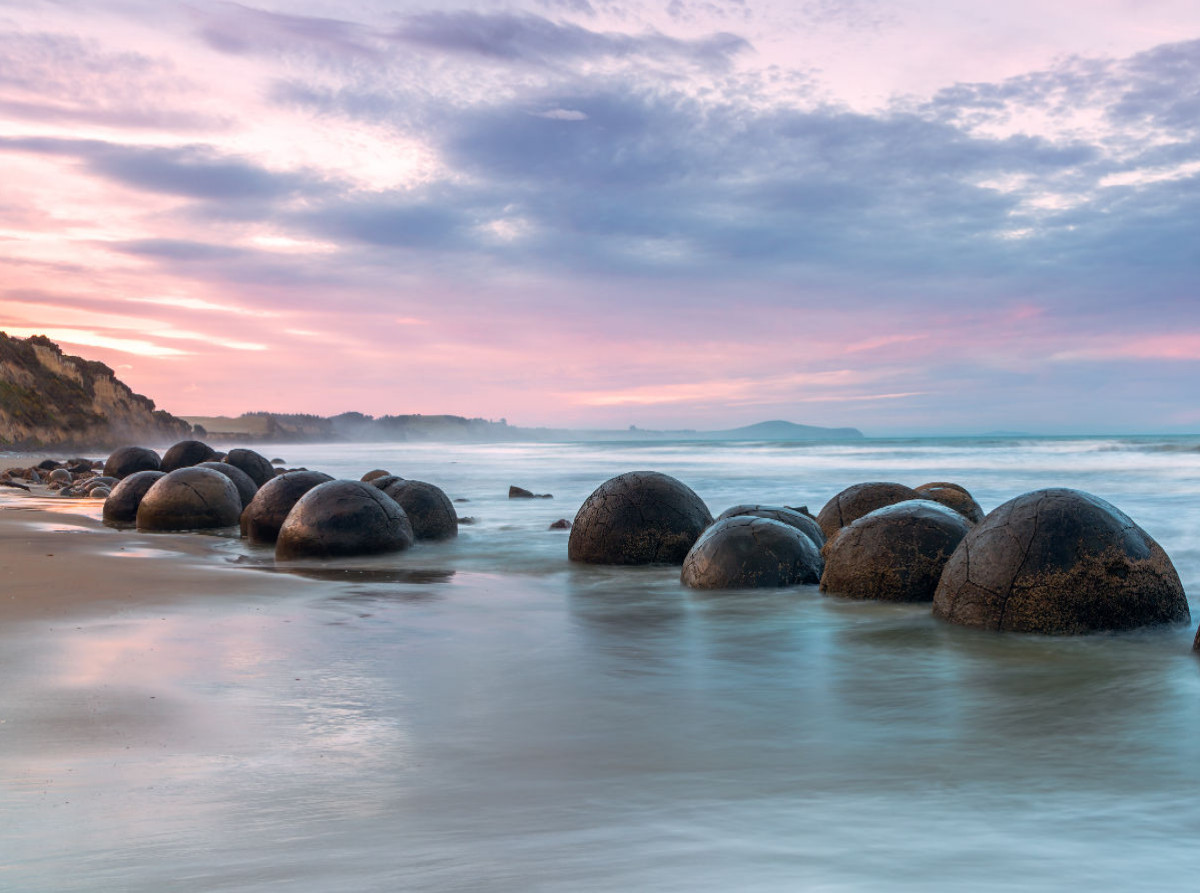 Moeraki-Felsbrocken, Region Otago