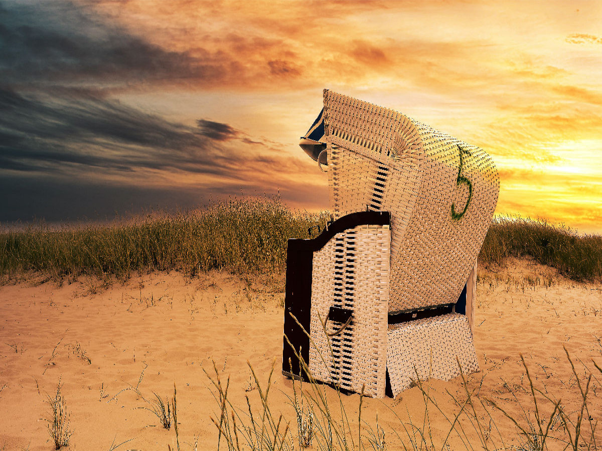 Strandkorb auf Amrum