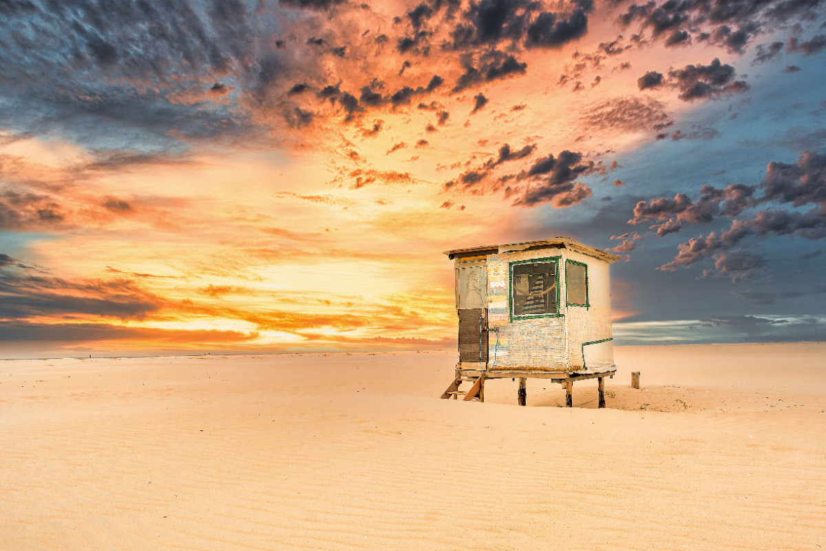 Strandhäuschen auf Amrum