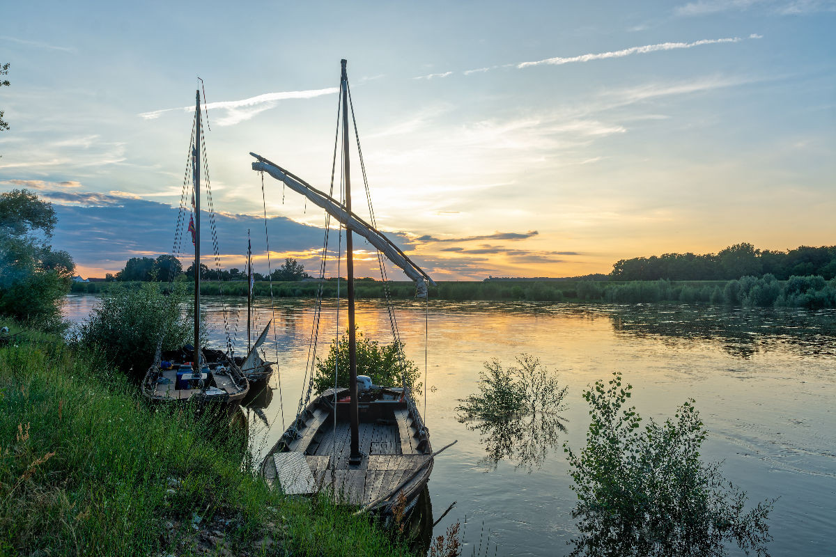 Die Toues, die traditionellen Boote der Loire